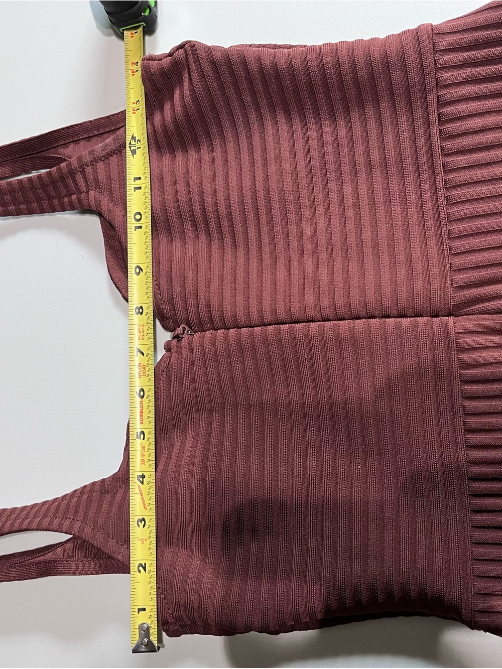 Sleeveless Lace-Up Ribbed Midi Body-con Dress in Chocolate Brown - Picture 4 of 7